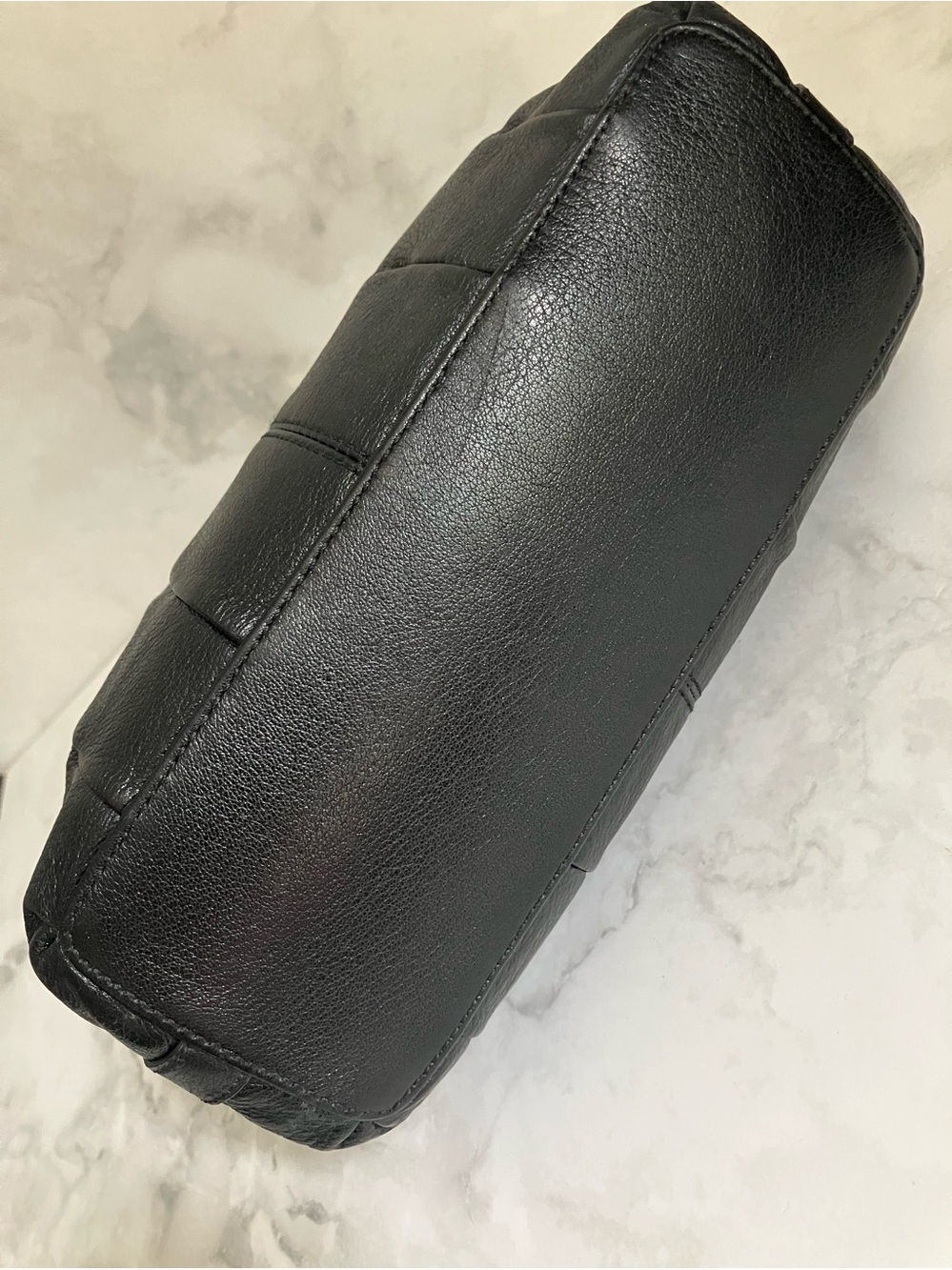 COACH Madison Black Pebble Leather Handbag - Picture 10 of 16